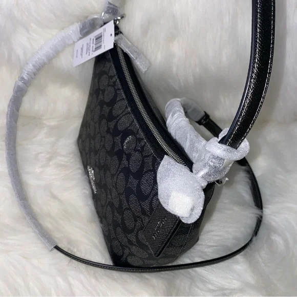 Coach 🩶🖤🩶 signature purse New - Picture 14 of 16